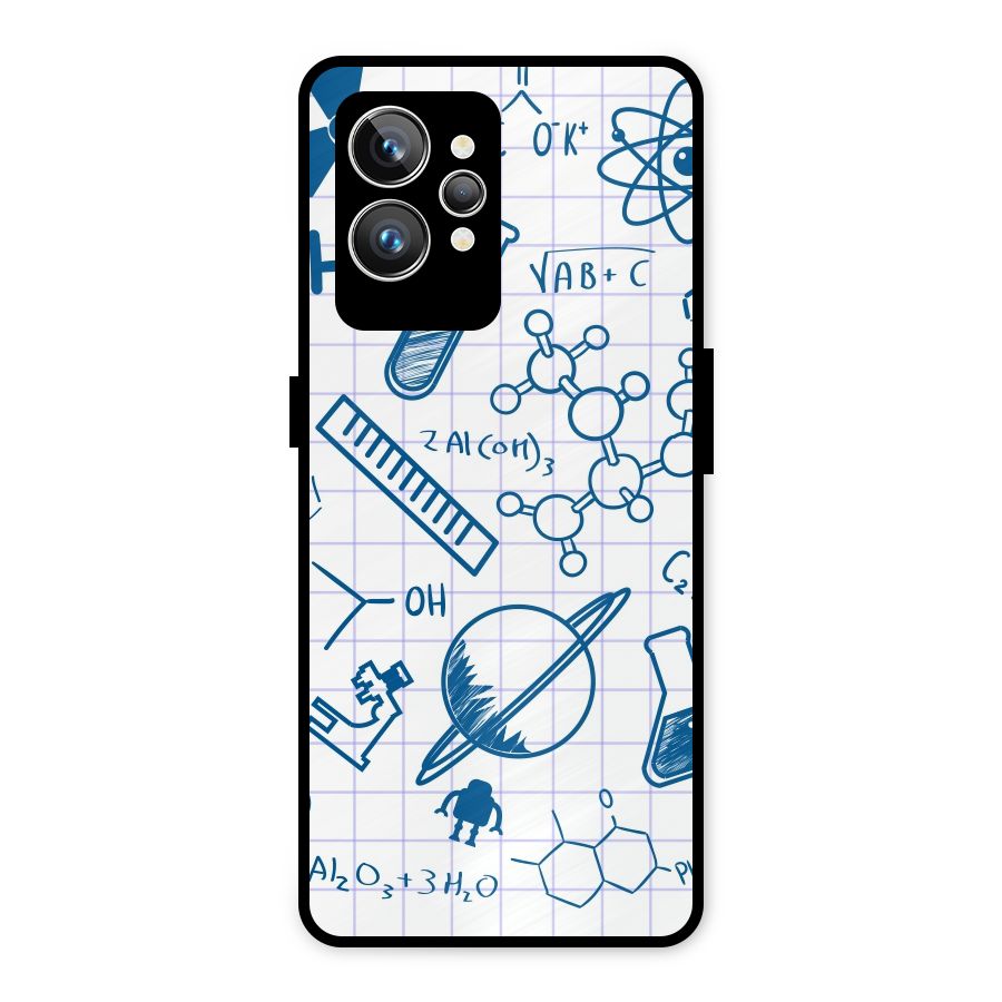 Science Notebook Metal Back Case for Realme GT2 Pro