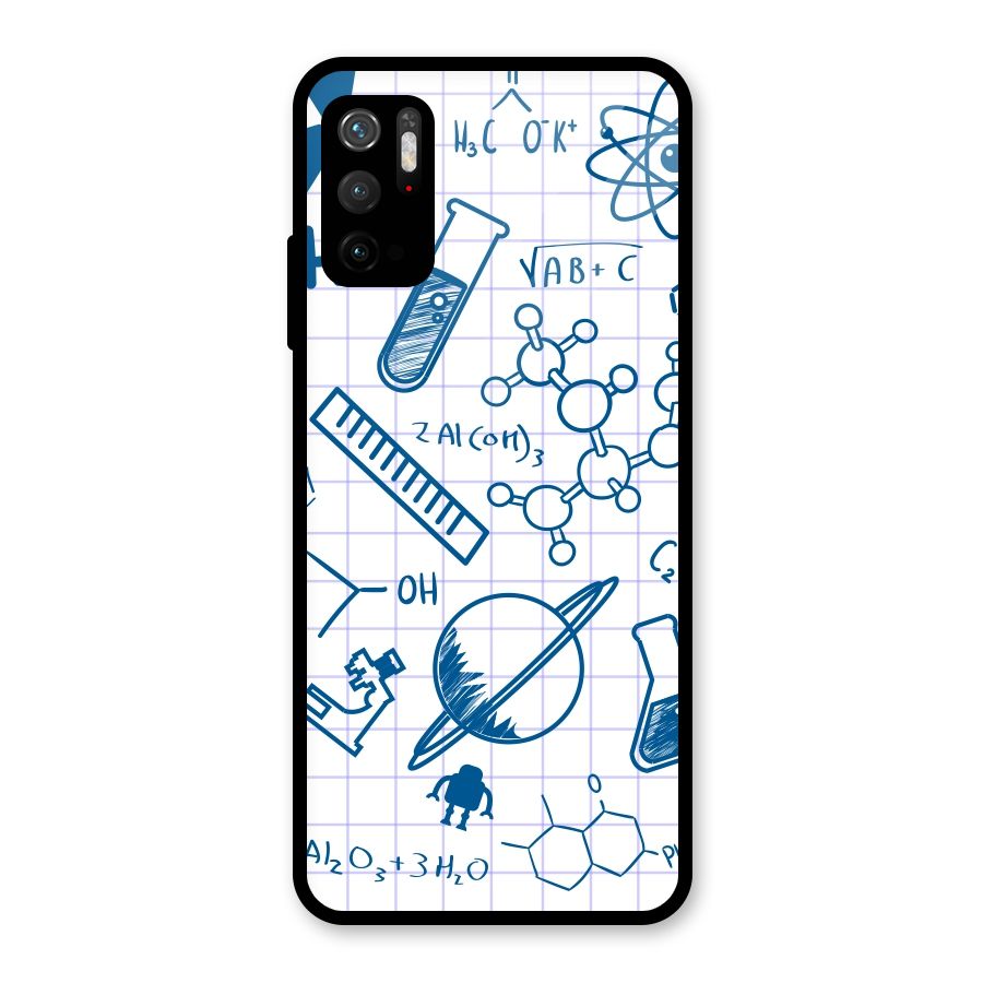Science Notebook Metal Back Case for Redmi Note 10T 5G