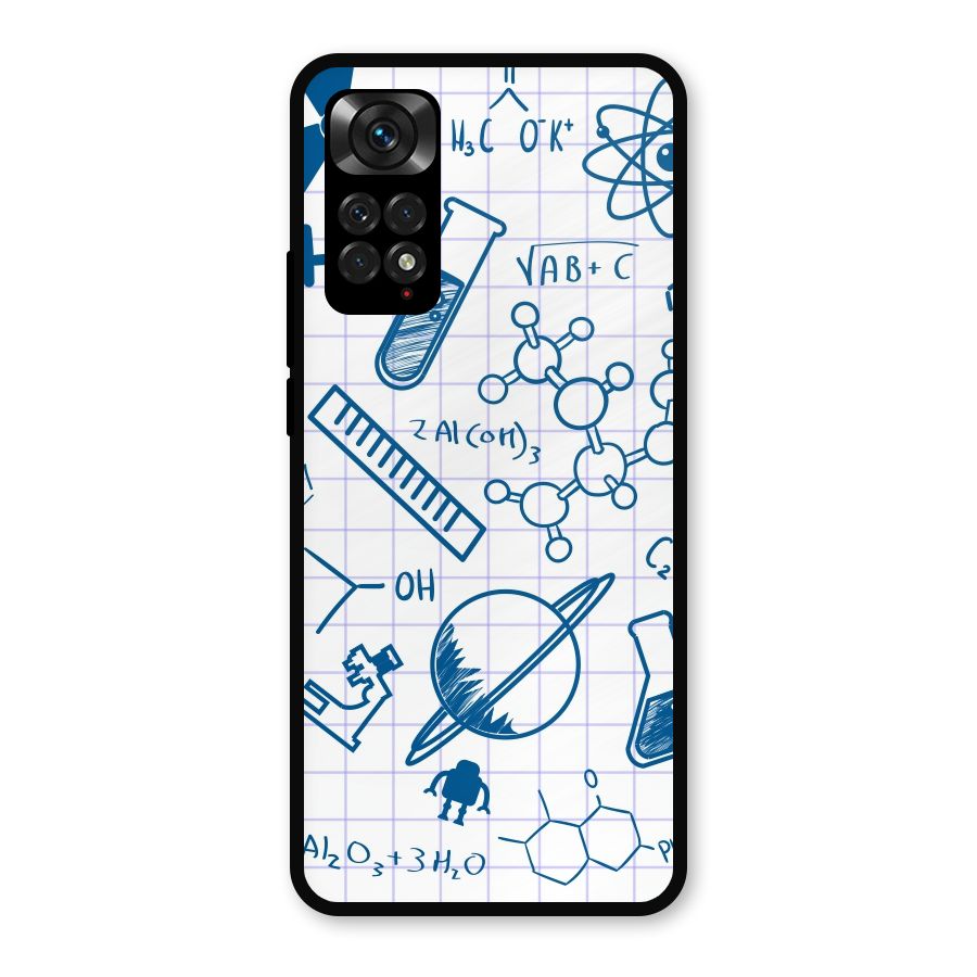 Science Notebook Metal Back Case for Redmi Note 11s