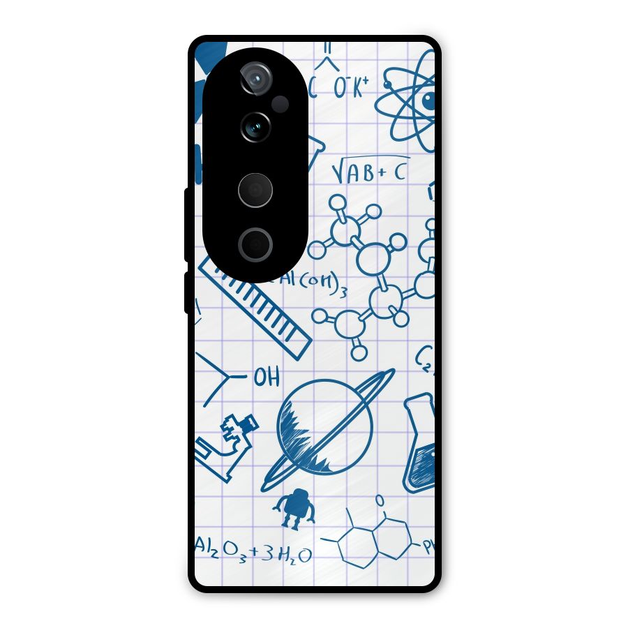Science Notebook Metal Back Case for Vivo T3 Ultra