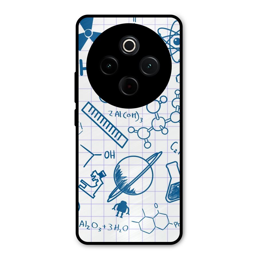 Science Notebook Metal Back Case for Vivo T4