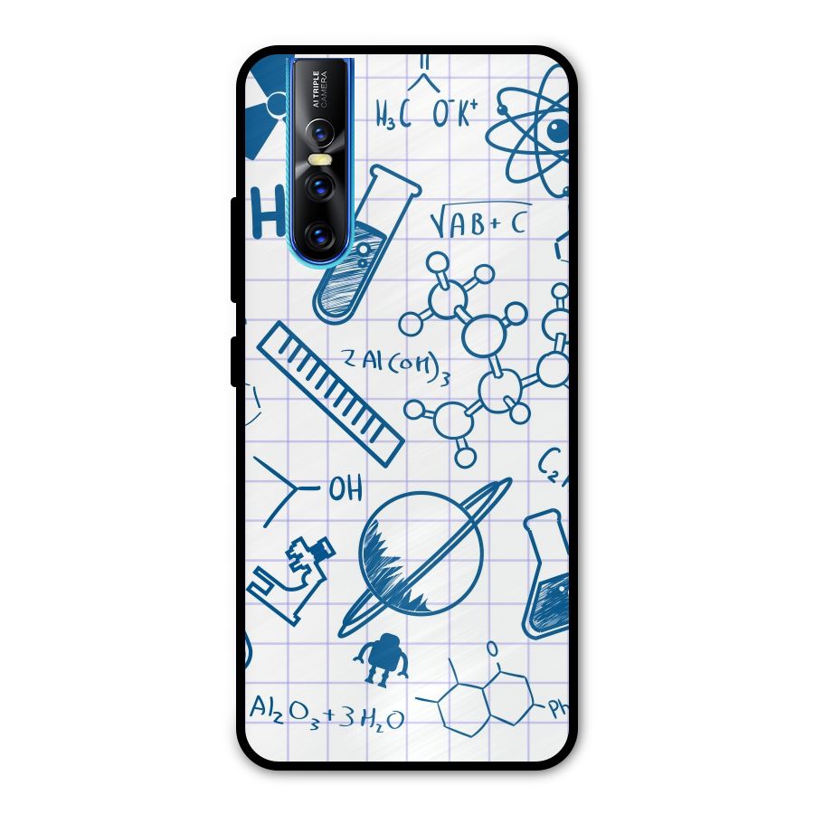 Science Notebook Metal Back Case for Vivo V15 Pro