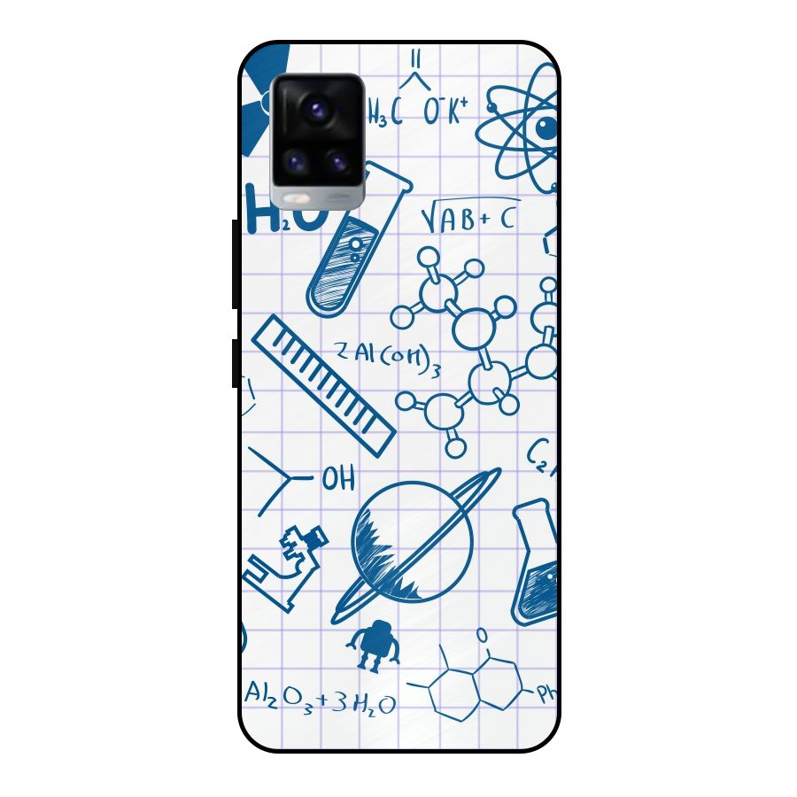 Science Notebook Metal Back Case for Vivo V20