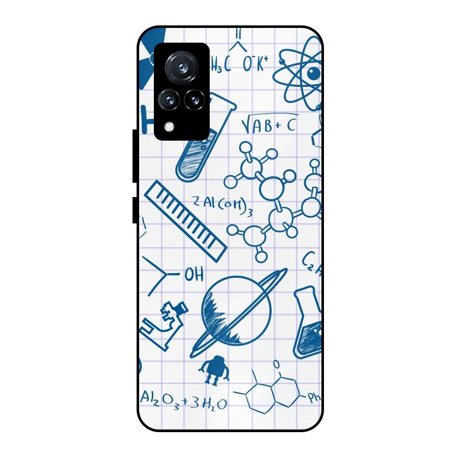 Science Notebook Metal Back Case for Vivo V21 5G
