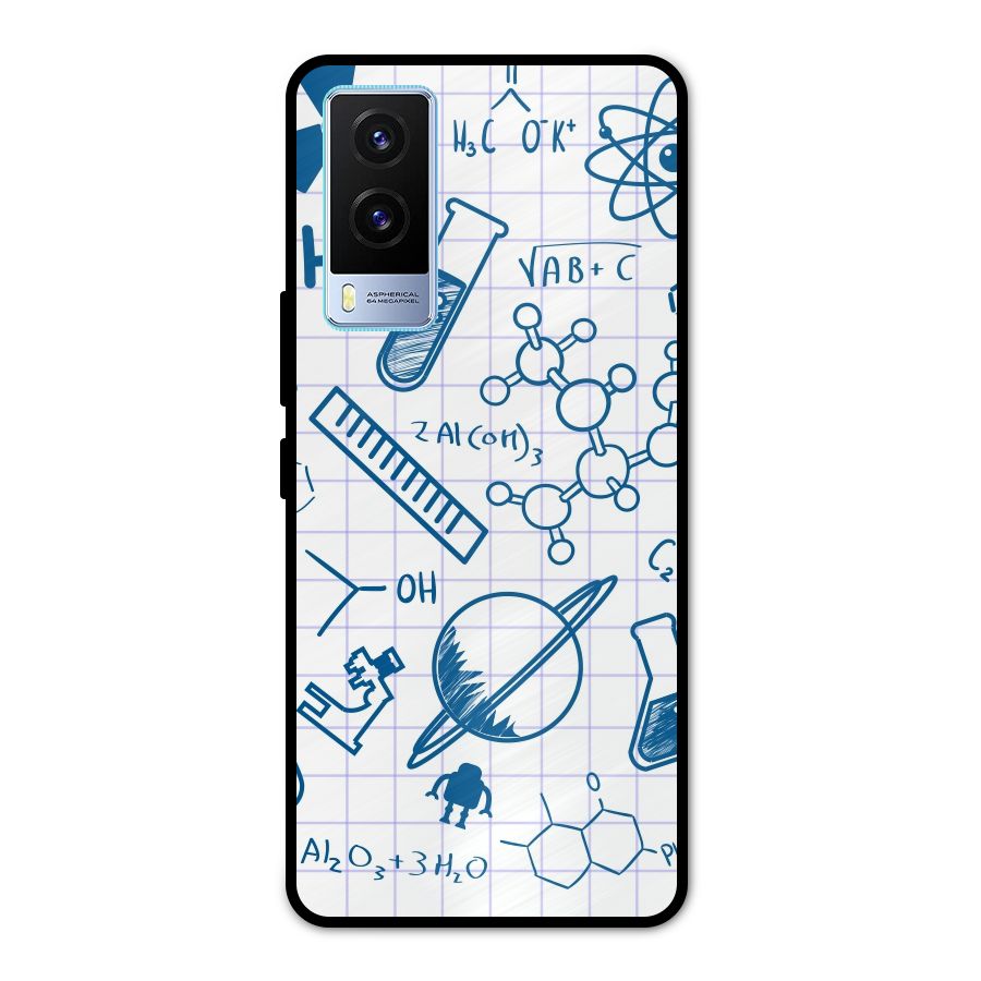 Science Notebook Metal Back Case for Vivo V21e 5G