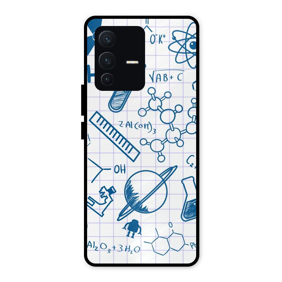 Science Notebook Metal Back Case for Vivo V23 5G