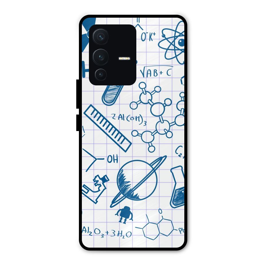 Science Notebook Metal Back Case for Vivo V23 Pro