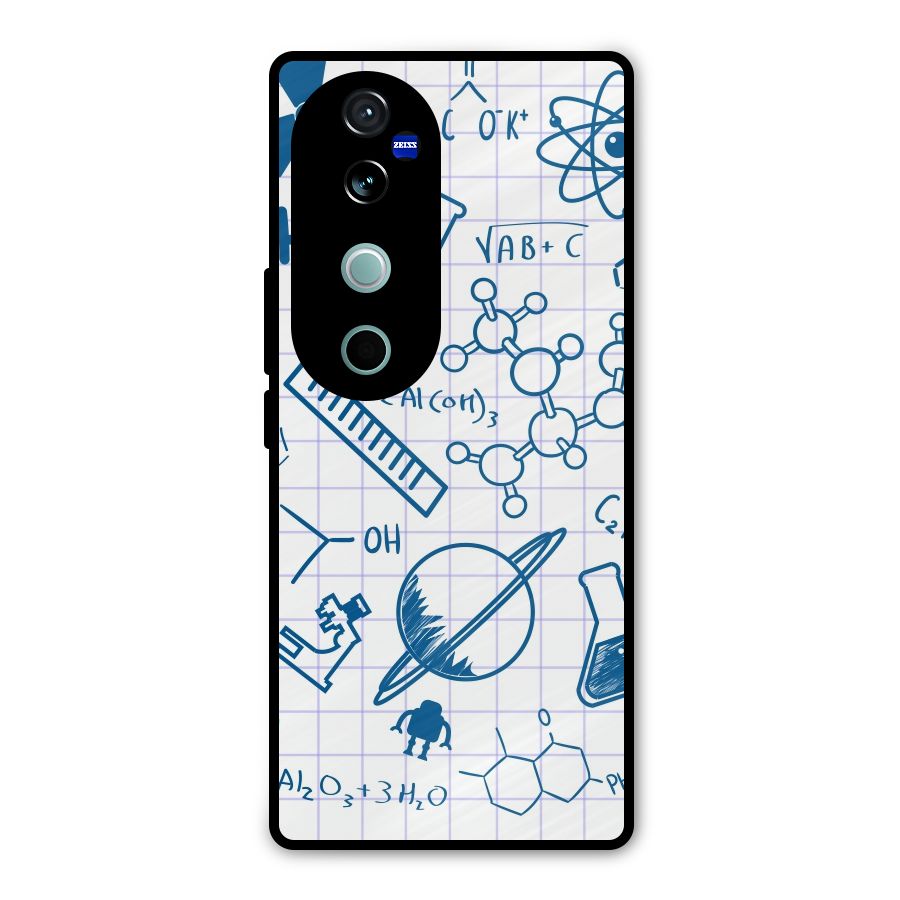 Science Notebook Metal Back Case for Vivo V40