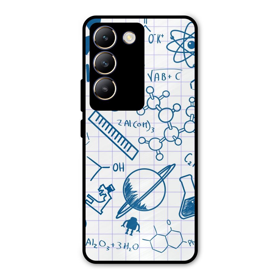 Science Notebook Metal Back Case for Vivo Y200e