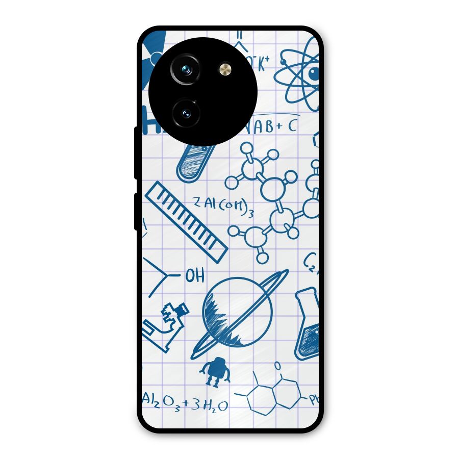 Science Notebook Metal Back Case for Vivo Y200i