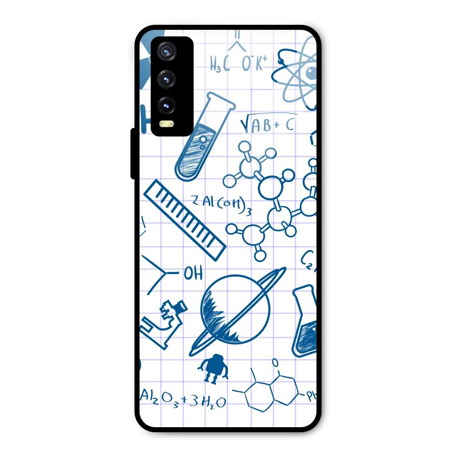 Science Notebook Metal Back Case for Vivo Y20g