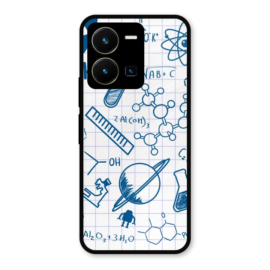 Science Notebook Metal Back Case for Vivo Y35