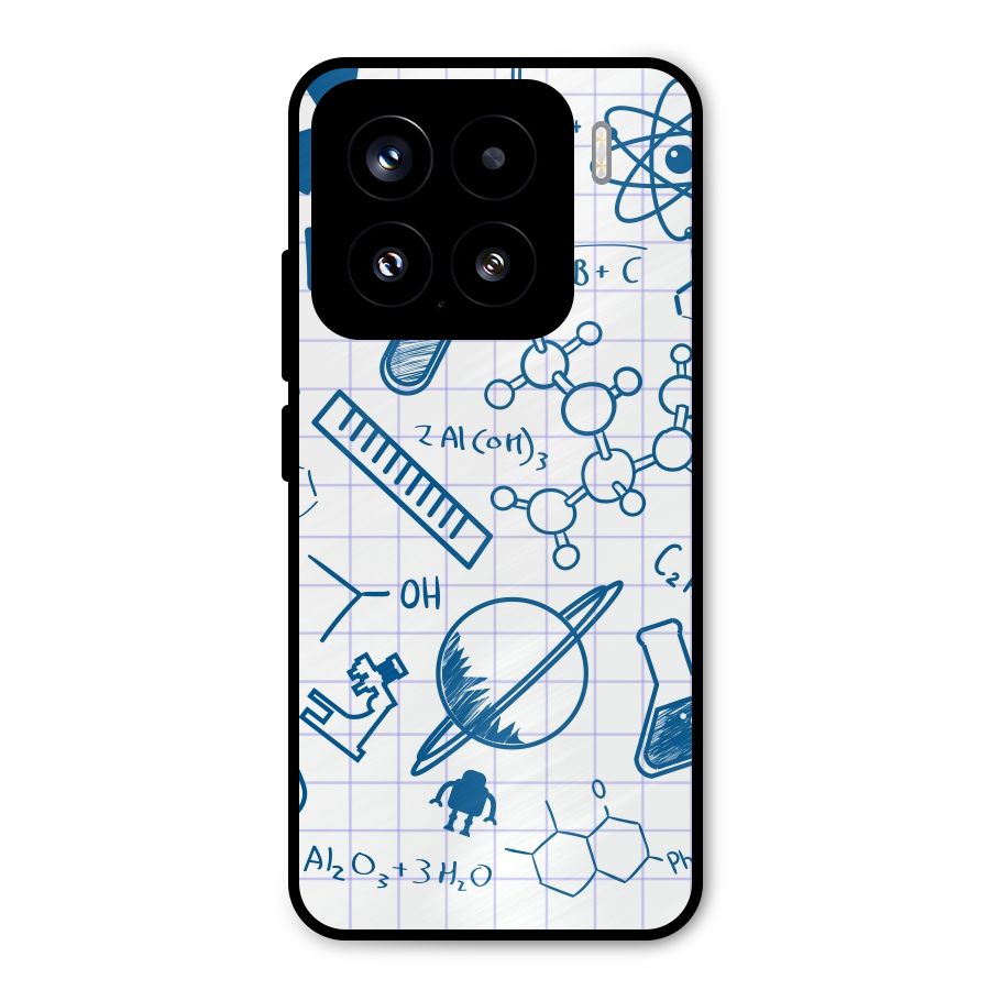Science Notebook Metal Back Case for Xiaomi 15