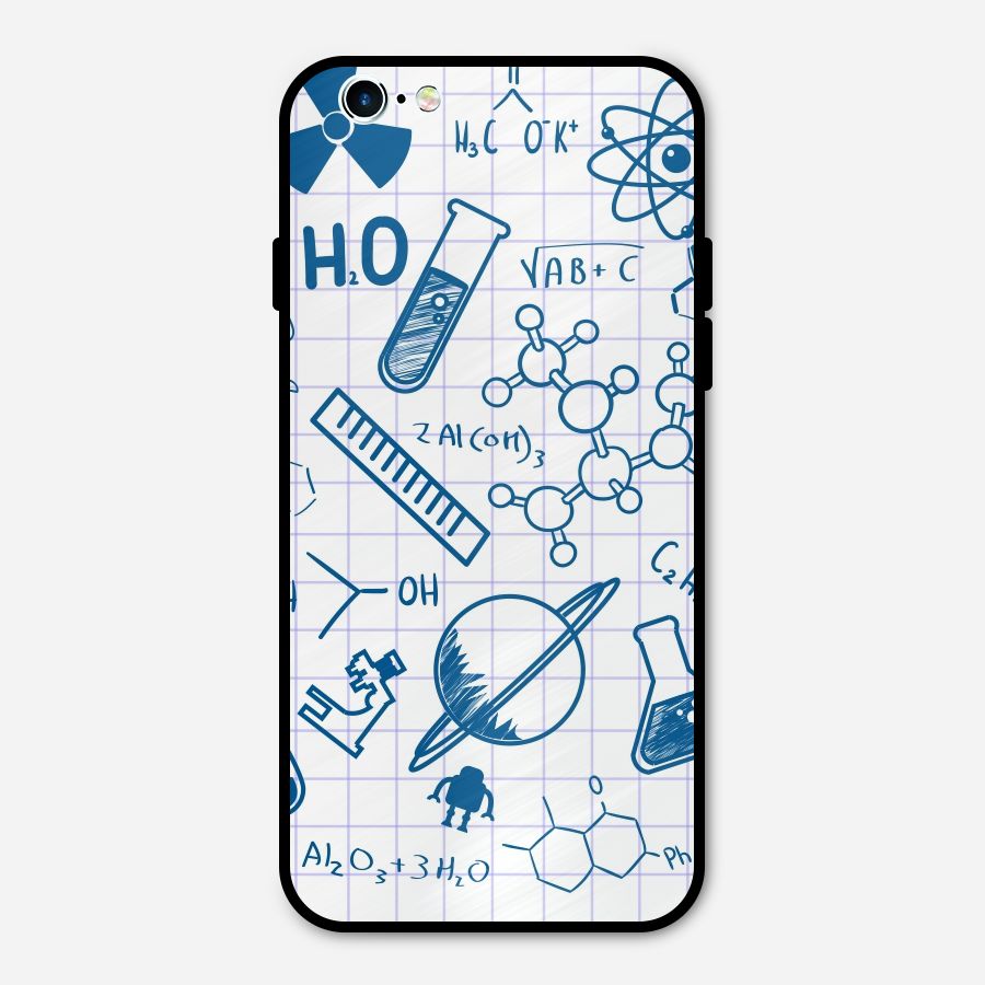 Science Notebook Metal Back Case for iPhone 6 6s