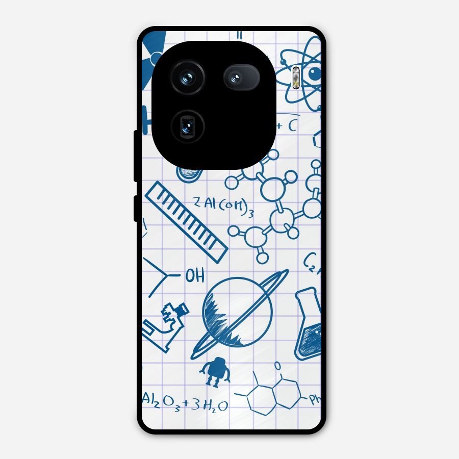 Science Notebook Metal Back Case for iQOO 12