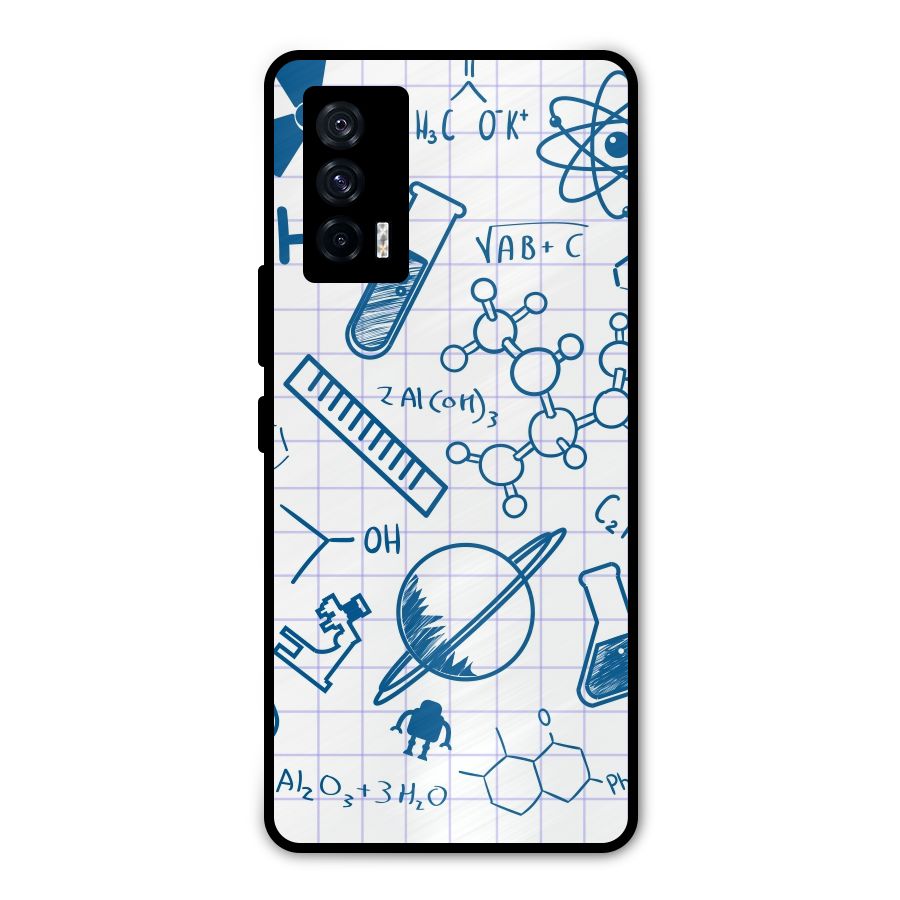 Science Notebook Metal Back Case for iQOO 7 5G