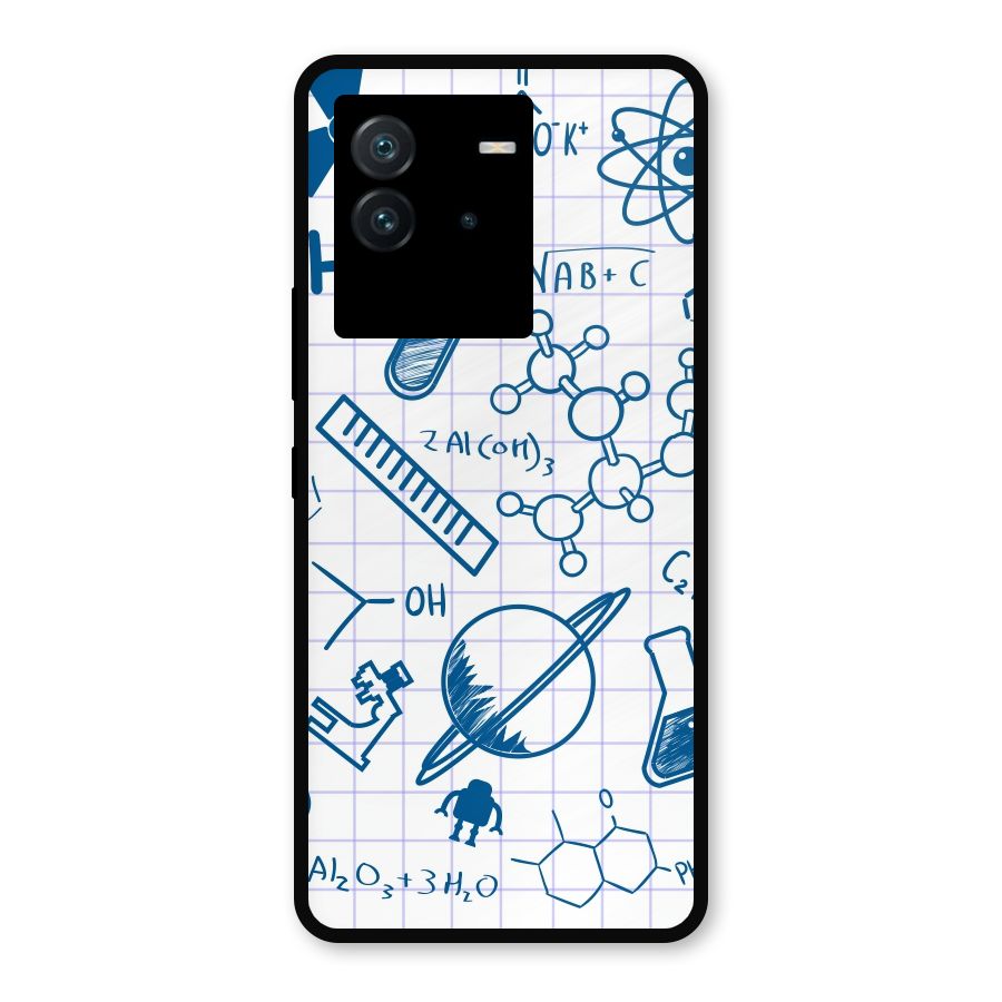 Science Notebook Metal Back Case for iQOO Neo 6 5G
