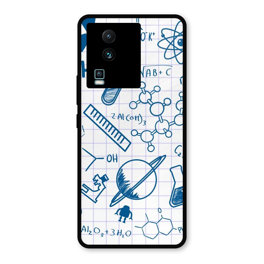 Science Notebook Metal Back Case for iQOO Neo 7 Pro