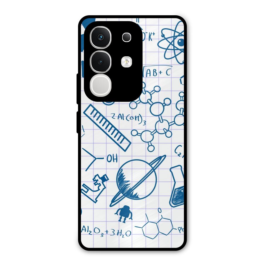 Science Notebook Metal Back Case for iQOO Z10x