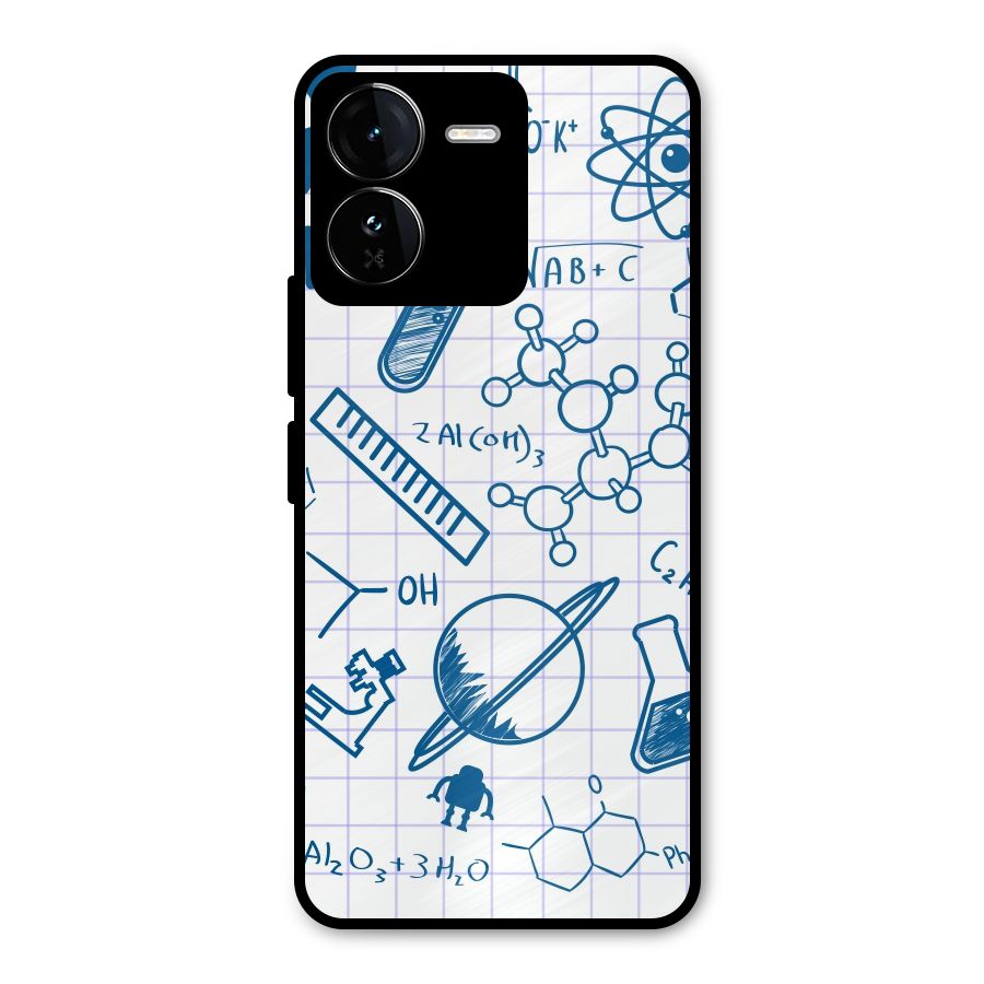 Science Notebook Metal Back Case for iQOO Z9
