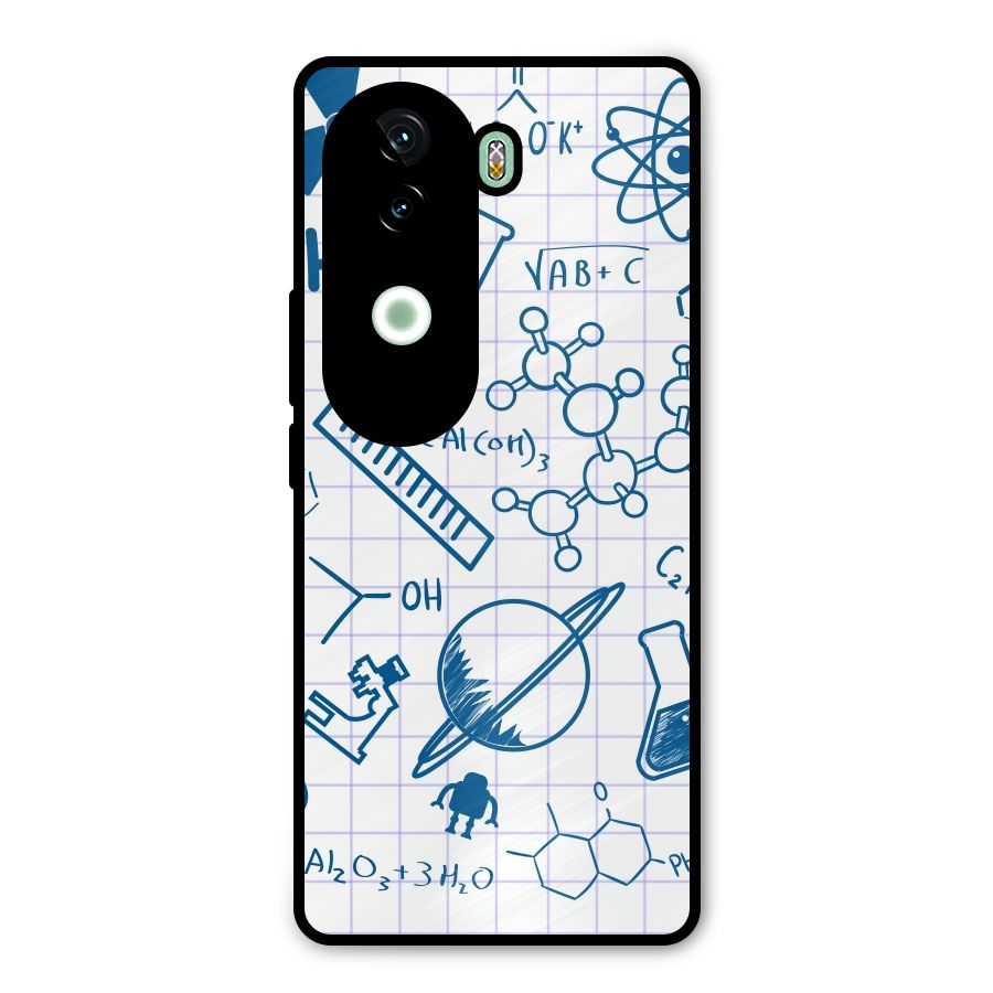 Science Notebook Metal Back Case for iQOO Z9s