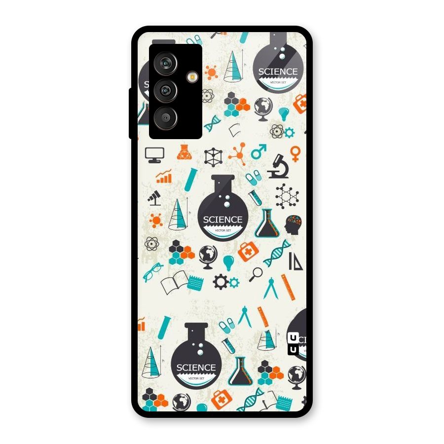 Science Side Glass Back Case for Galaxy M13