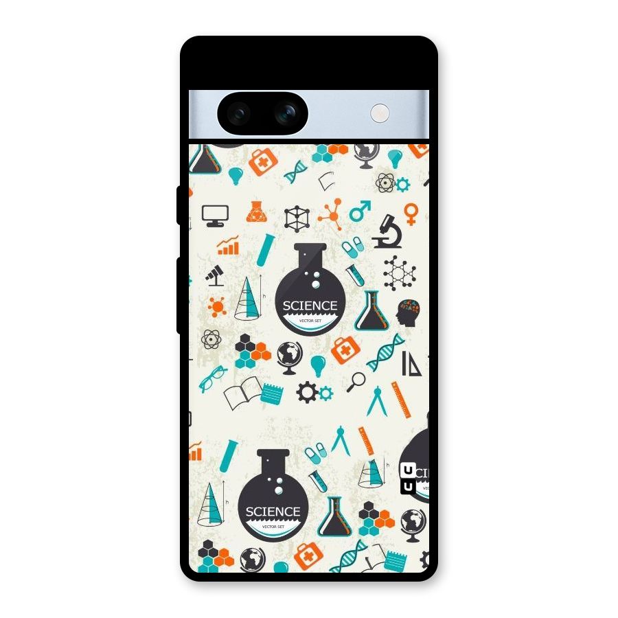 Science Side Glass Back Case for Google Pixel 7a
