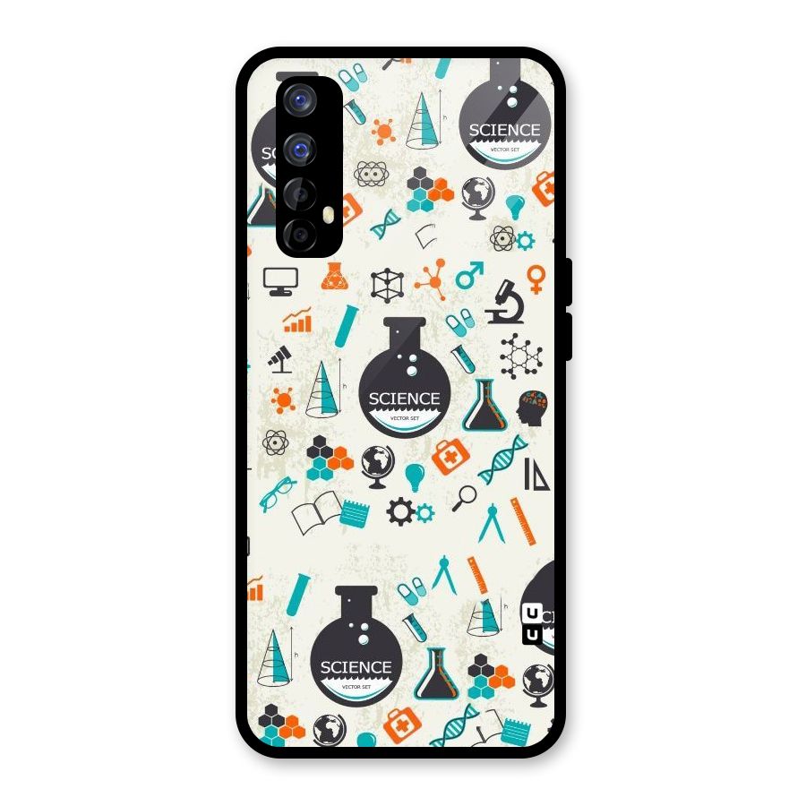 Science Side Glass Back Case for Realme 7