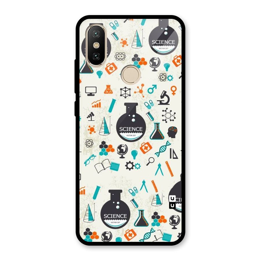 Science Side Glass Back Case for Redmi A2