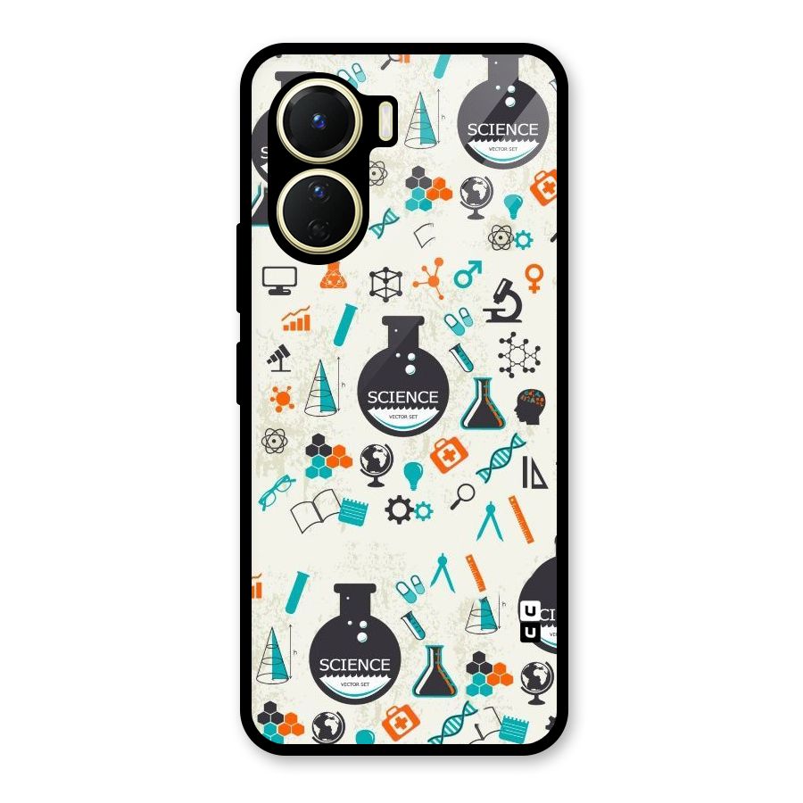 Science Side Glass Back Case for Vivo Y16