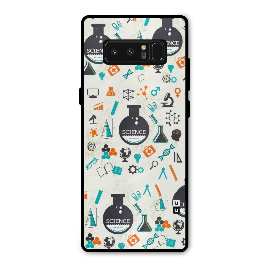 Science Side Metal Back Case for Galaxy Note 8