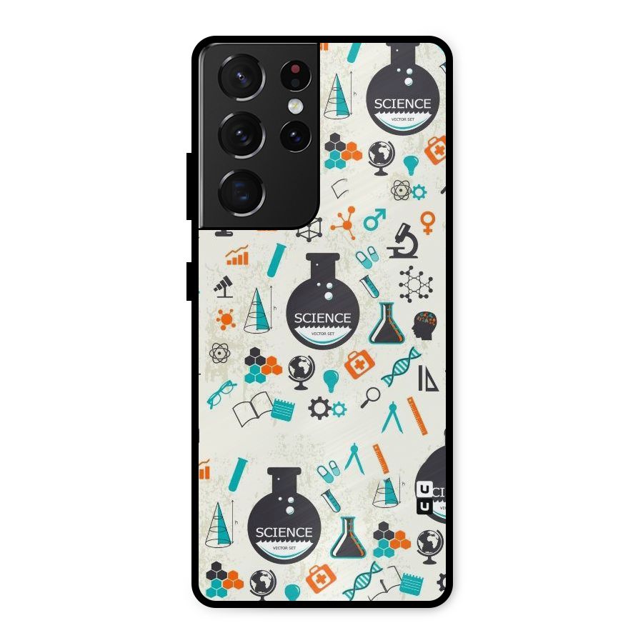 Science Side Metal Back Case for Galaxy S21 Ultra 5G