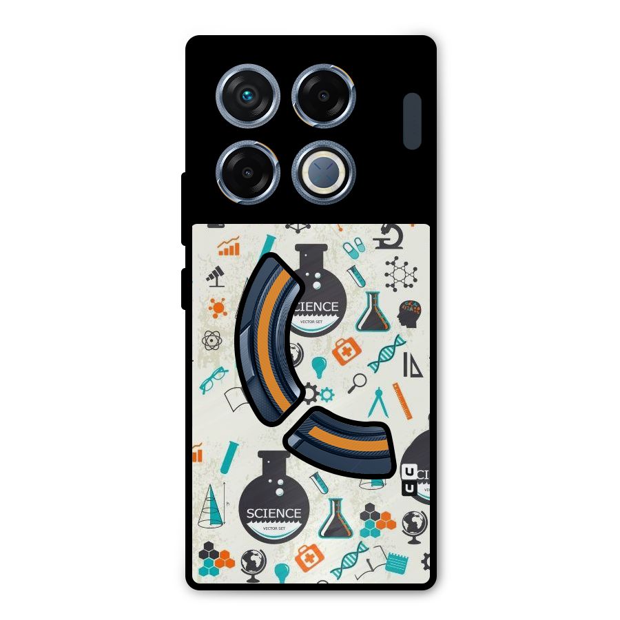 Science Side Metal Back Case for Infinix GT 20 Pro