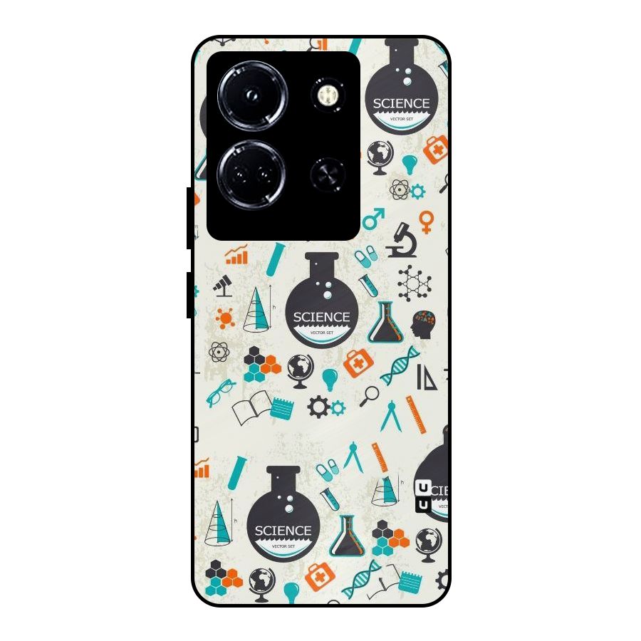 Science Side Metal Back Case for Infinix Note 30 5G