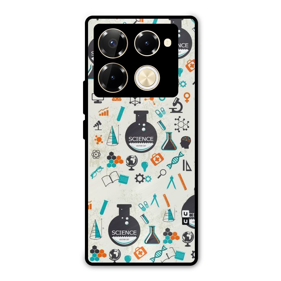 Science Side Metal Back Case for Infinix Note 40 Pro