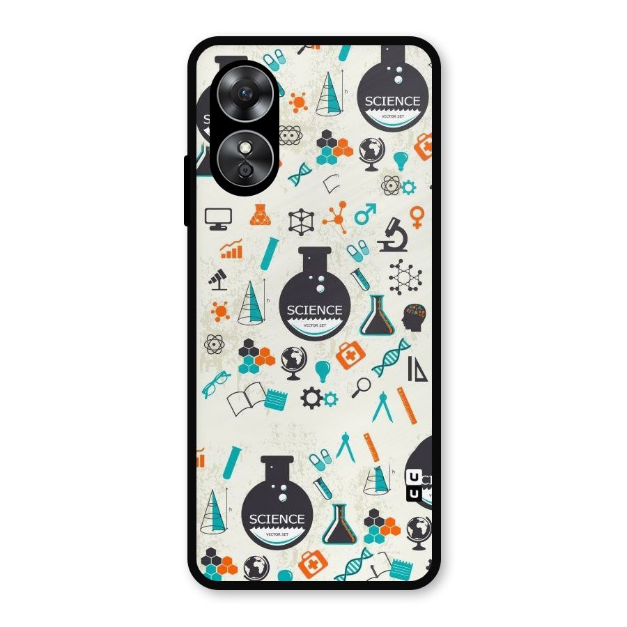 Science Side Metal Back Case for Oppo A17