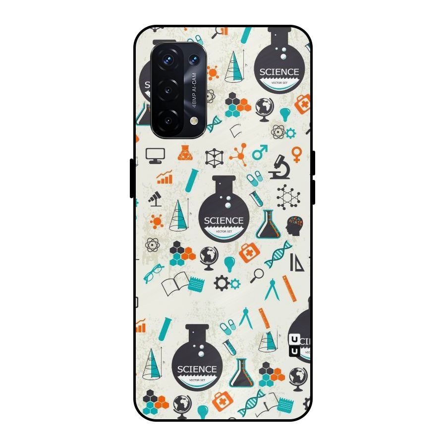 Science Side Metal Back Case for Oppo A74 5G