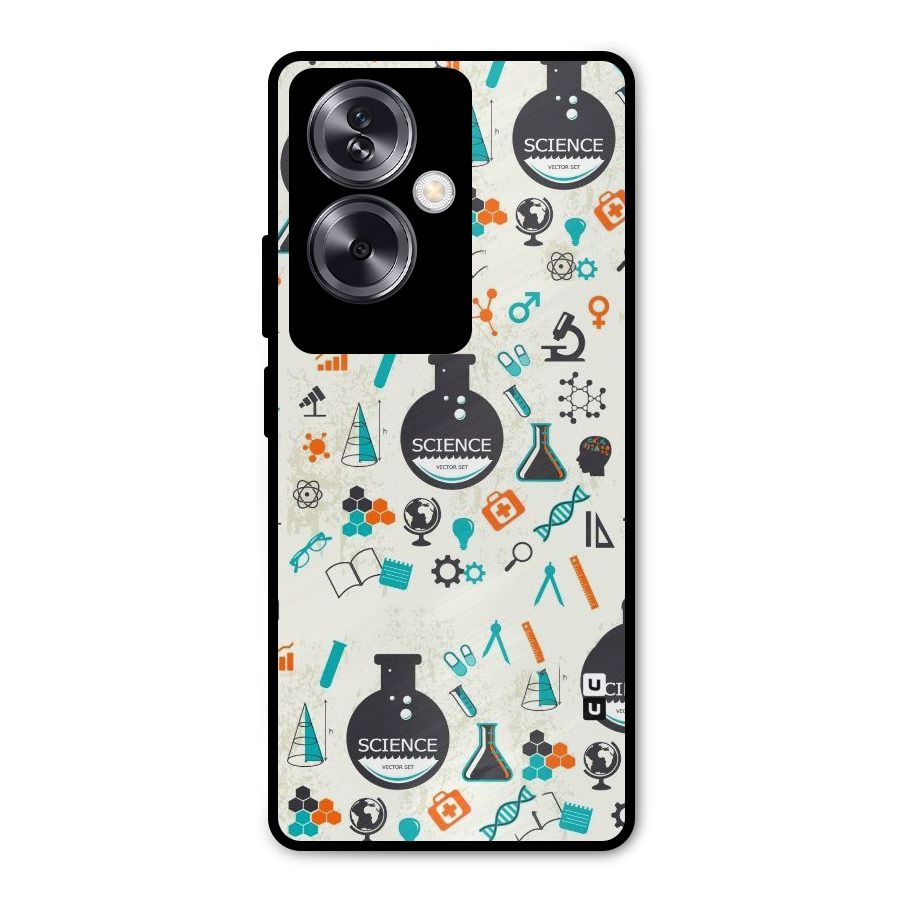 Science Side Metal Back Case for Oppo A79 5G