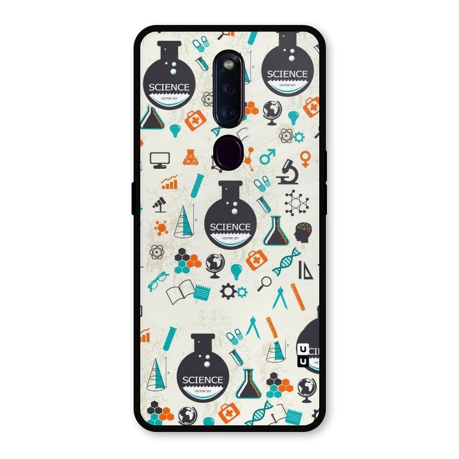 Science Side Metal Back Case for Oppo F11 Pro