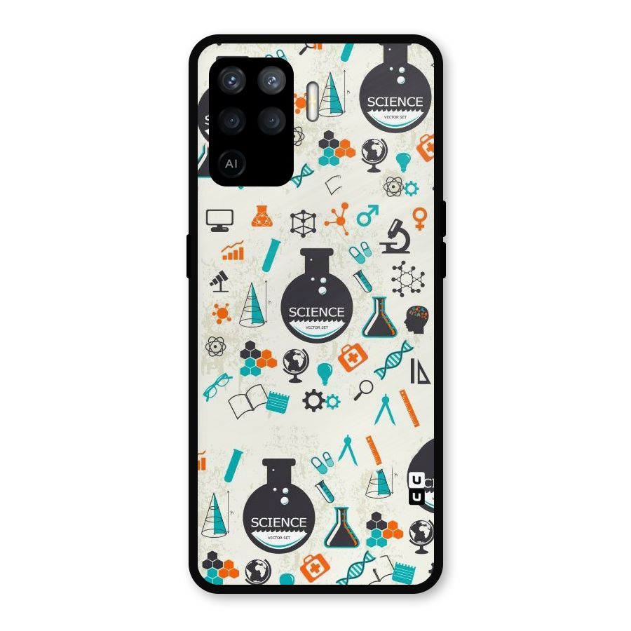 Science Side Metal Back Case for Oppo F19 Pro
