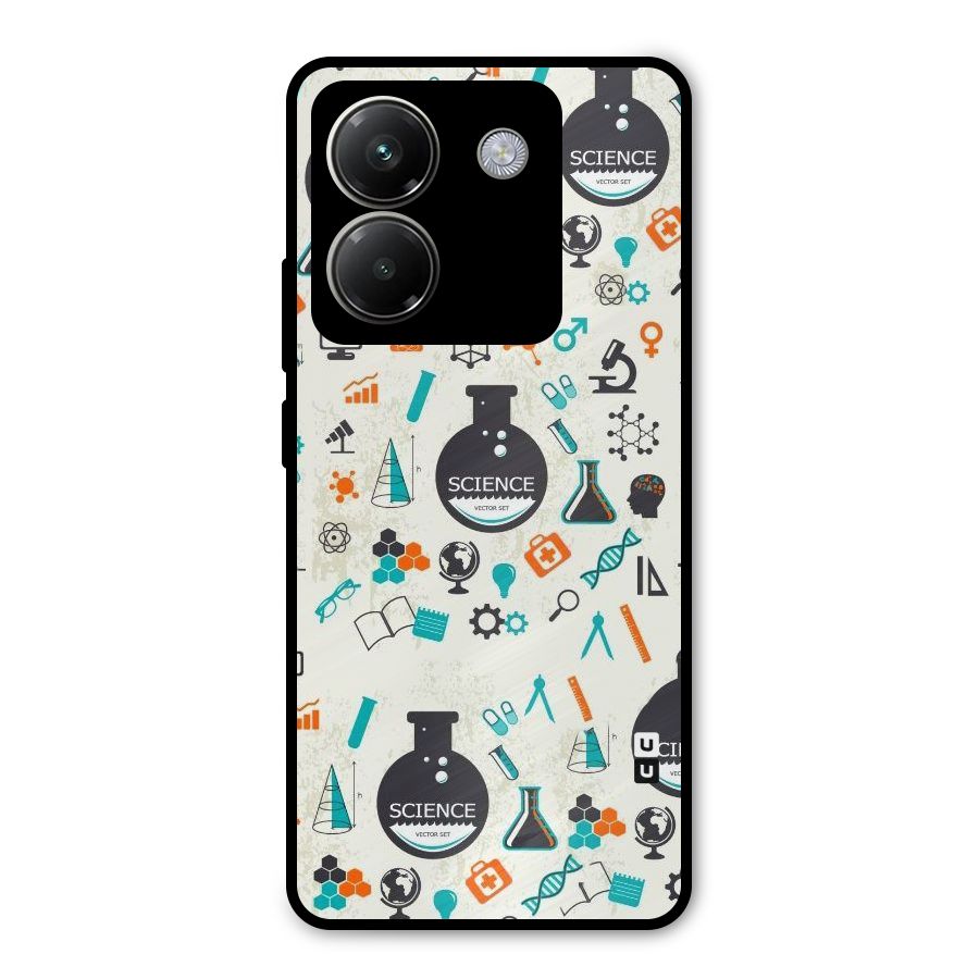Science Side Metal Back Case for Poco M7 Pro 5G
