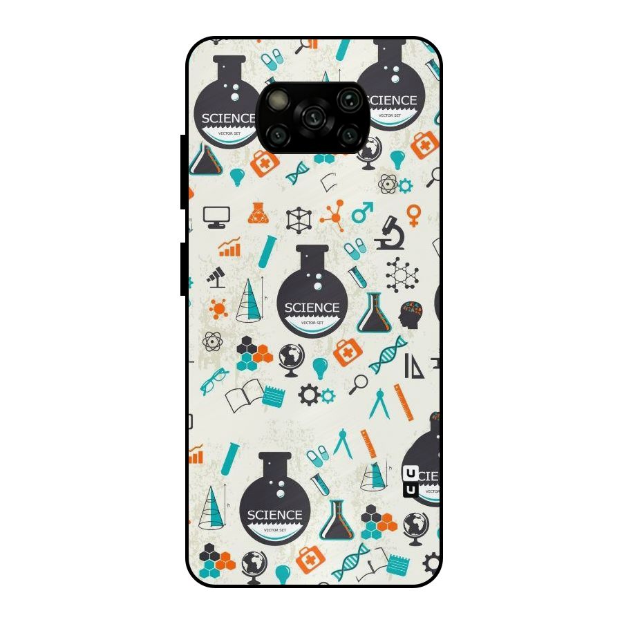 Science Side Metal Back Case for Poco X3