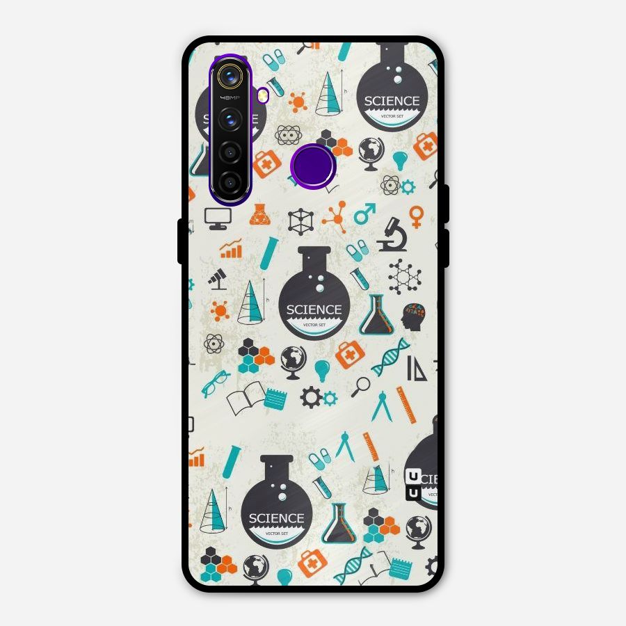 Science Side Metal Back Case for Realme 5 Pro