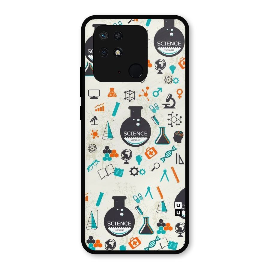 Science Side Metal Back Case for Redmi 10 Power