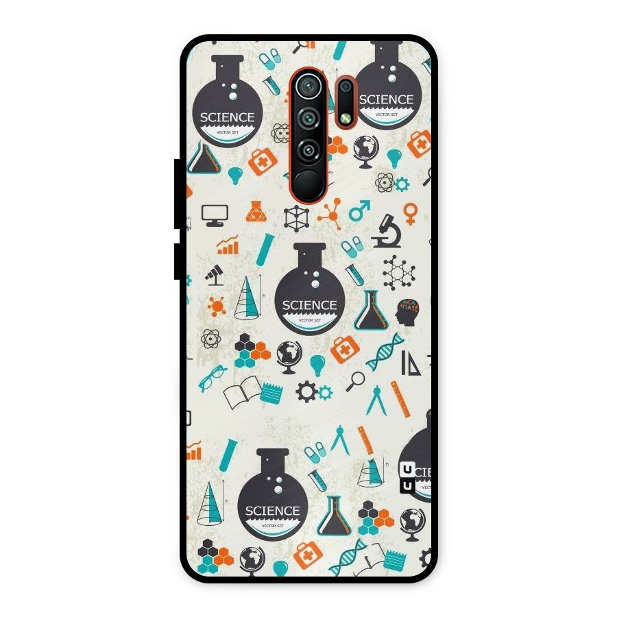 Science Side Metal Back Case for Redmi 9 Prime