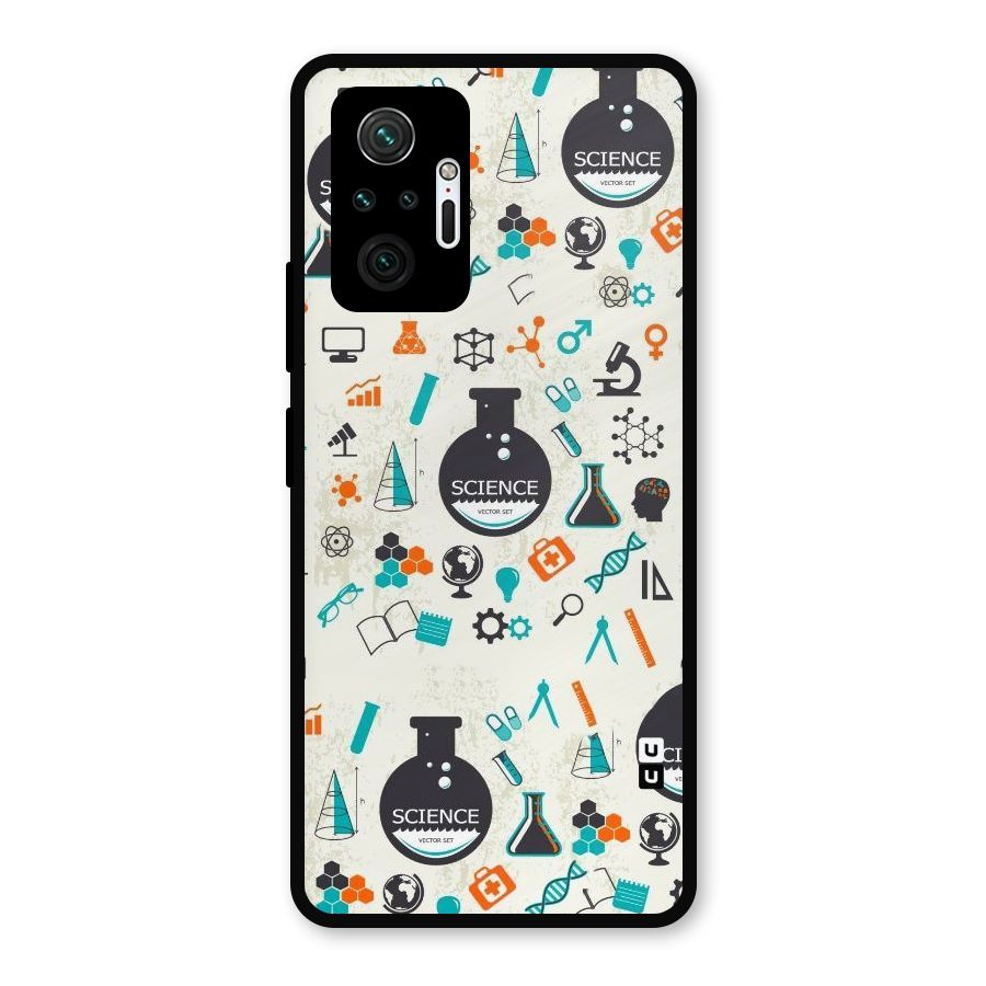 Science Side Metal Back Case for Redmi Note 10 Pro