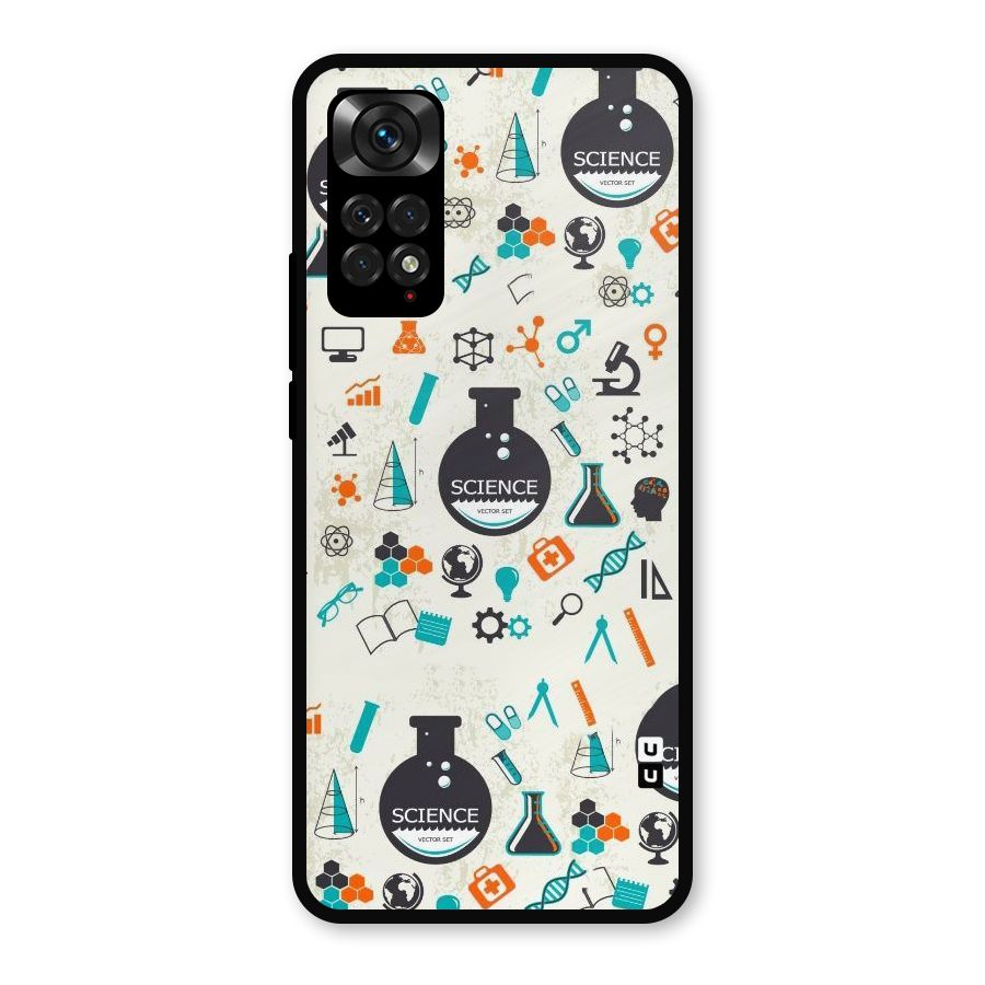 Science Side Metal Back Case for Redmi Note 11s