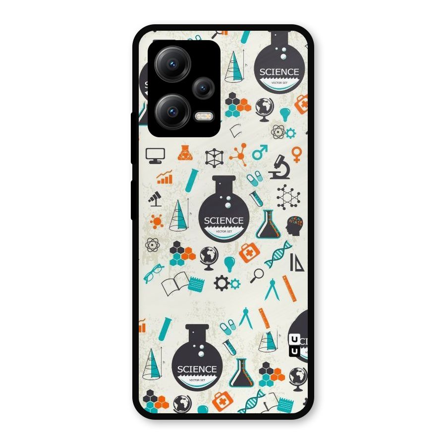 Science Side Metal Back Case for Redmi Note 12 5G