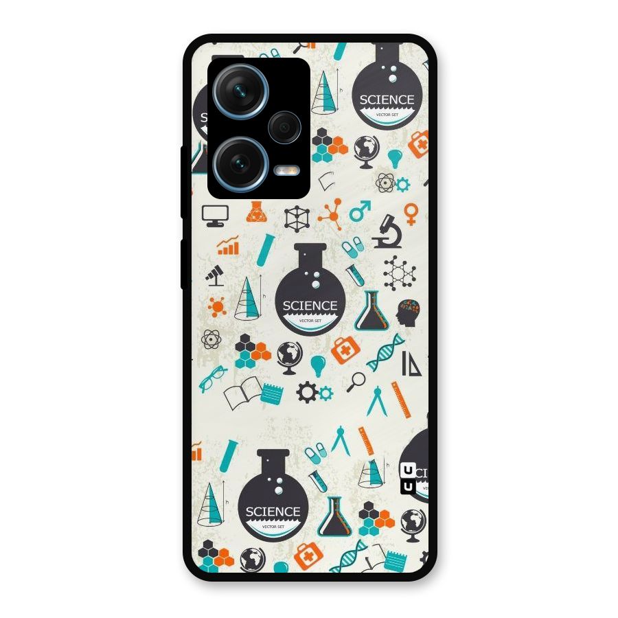 Science Side Metal Back Case for Redmi Note 12 Pro Plus 5G