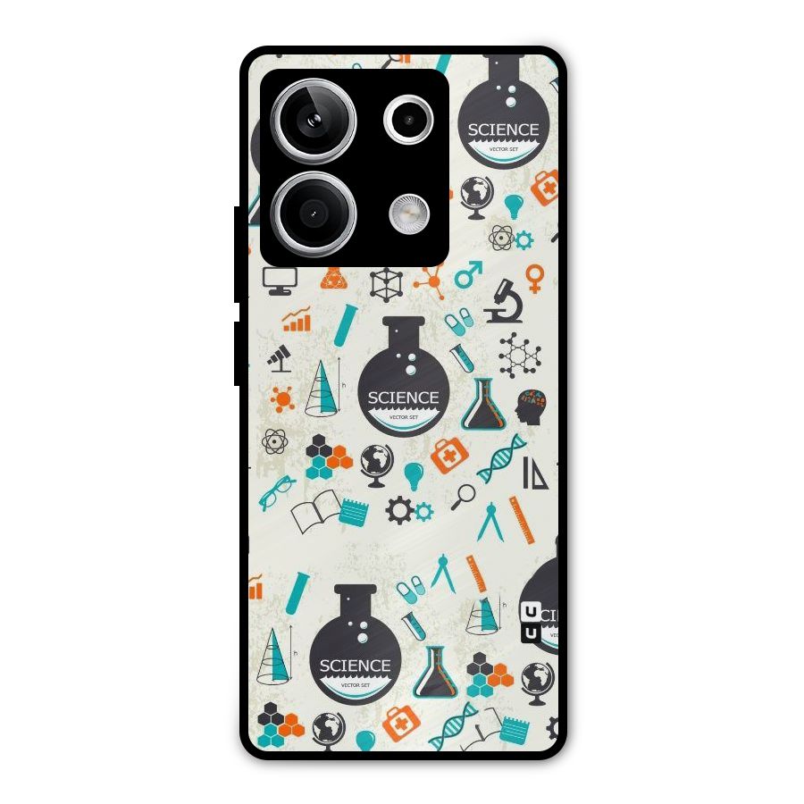 Science Side Metal Back Case for Redmi Note 13 5G